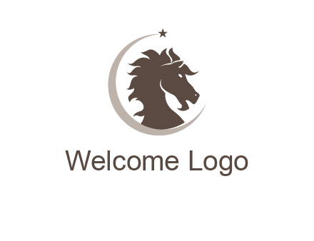 crescent horse logo