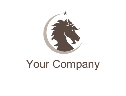 crescent horse logo