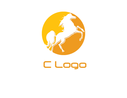 horse in a circle logo