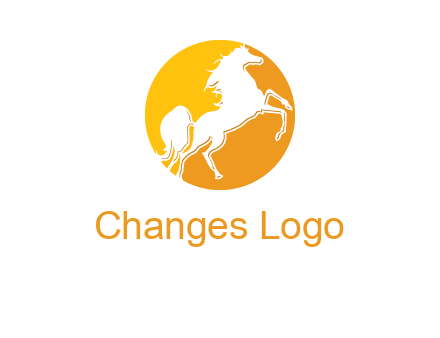 horse in a circle logo