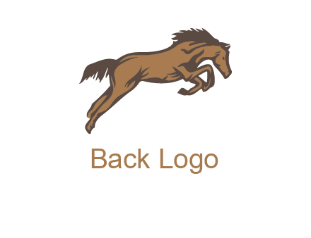 jumping horse illustration