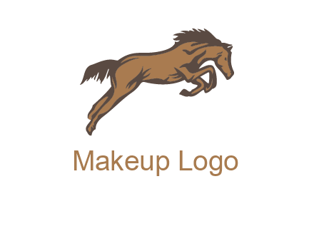 jumping horse illustration