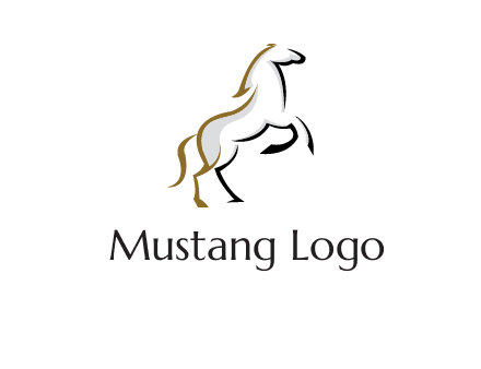 line art horse logo