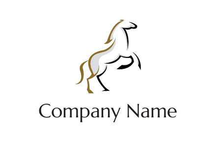 line art horse logo