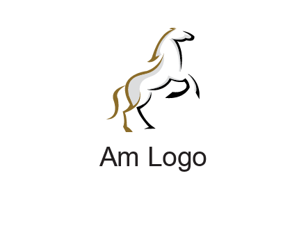 line art horse logo