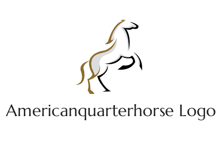 line art horse logo