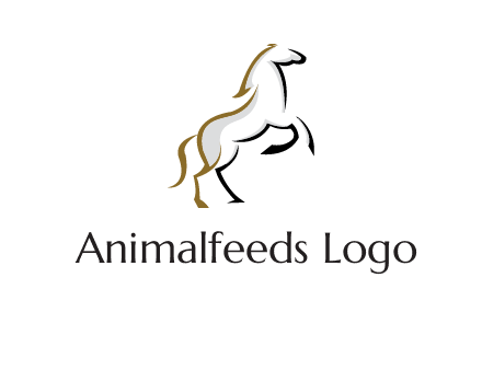 line art horse logo