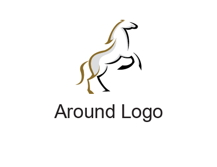 line art horse logo
