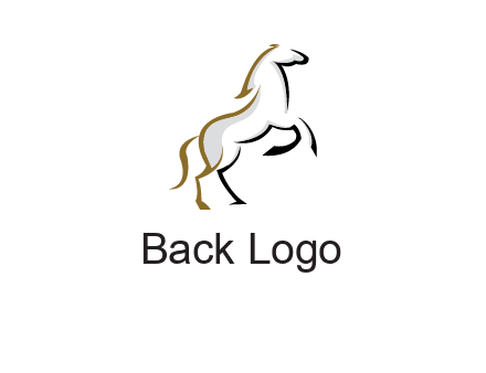 line art horse logo