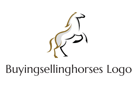 line art horse logo