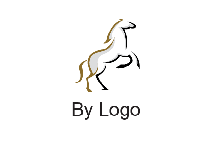 line art horse logo