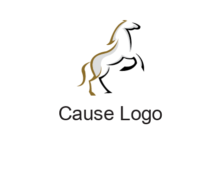 line art horse logo