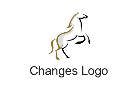 line art horse logo
