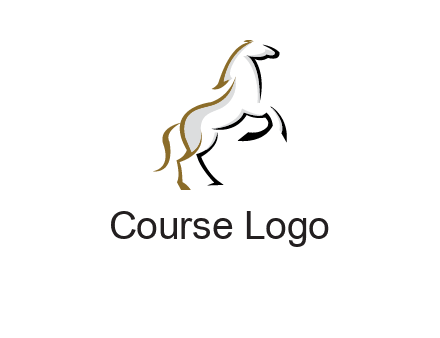 line art horse logo