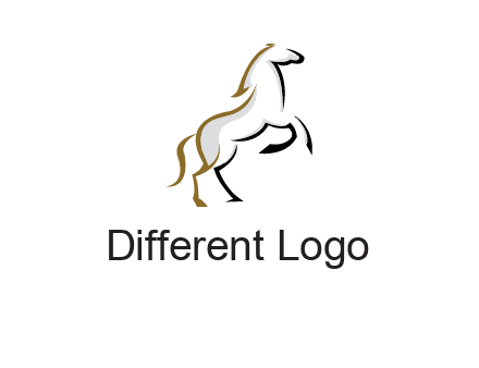 line art horse logo