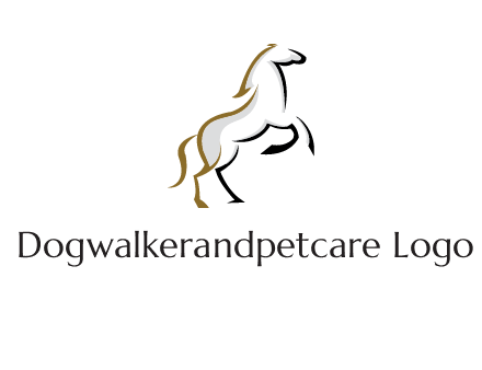 line art horse logo