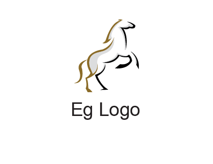 line art horse logo