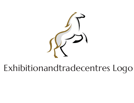 line art horse logo