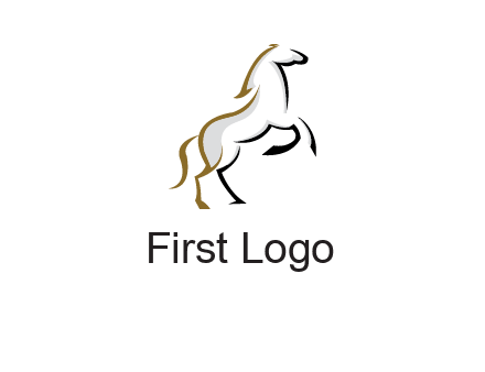 line art horse logo