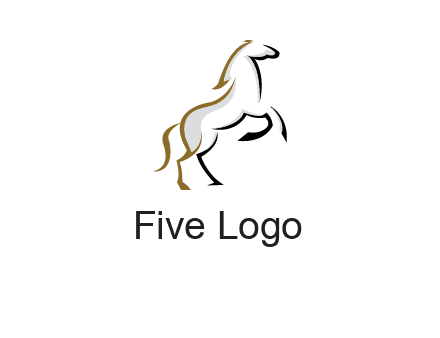 line art horse logo