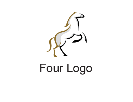 line art horse logo