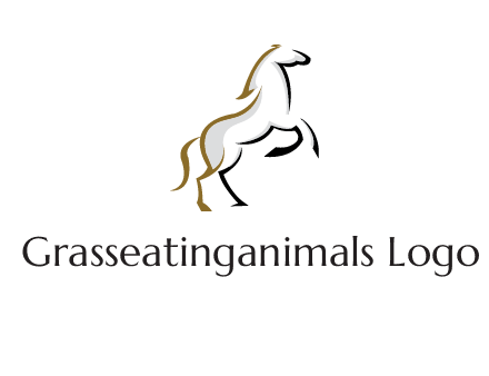 line art horse logo