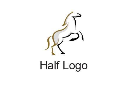 line art horse logo