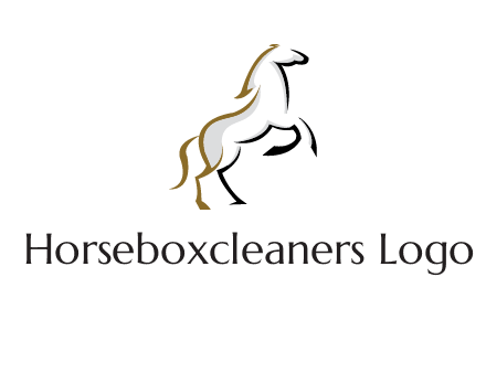 line art horse logo