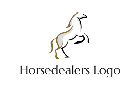 line art horse logo