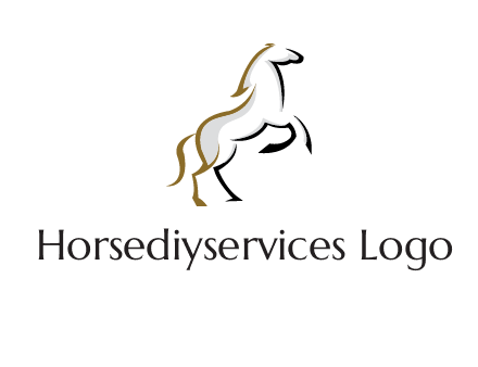 line art horse logo