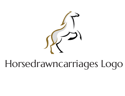 line art horse logo