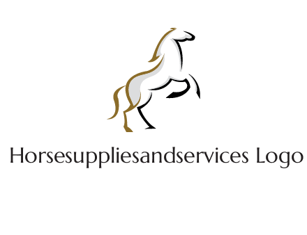 line art horse logo