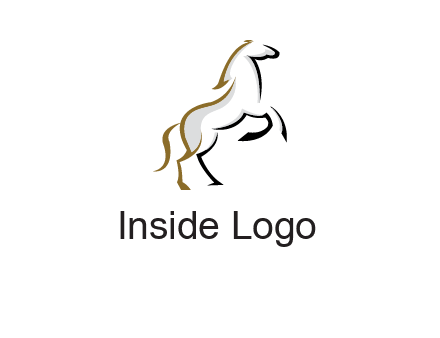 line art horse logo