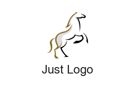line art horse logo