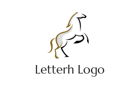 line art horse logo