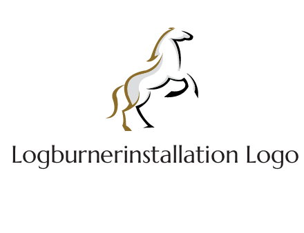 line art horse logo