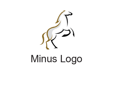 line art horse logo