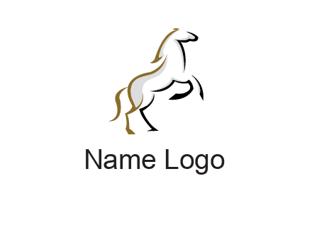 line art horse logo