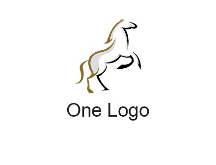 line art horse logo