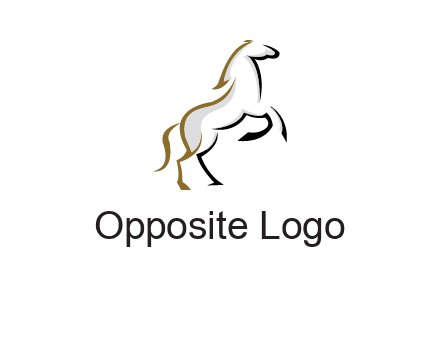 line art horse logo