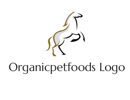 line art horse logo