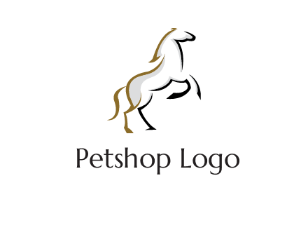 line art horse logo