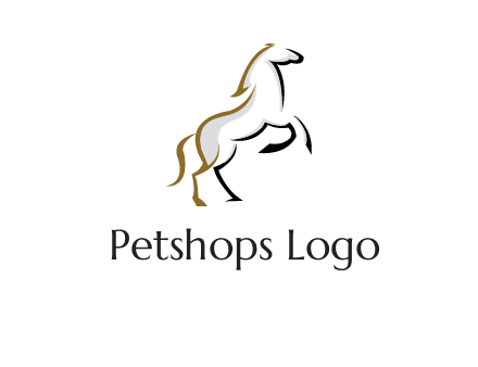 line art horse logo