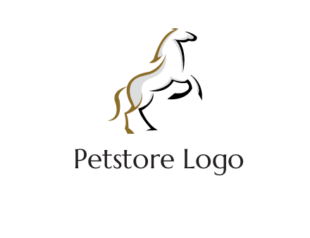 line art horse logo