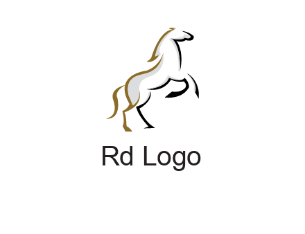 line art horse logo