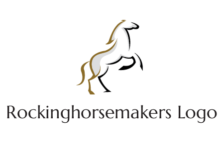 line art horse logo