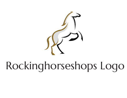 line art horse logo