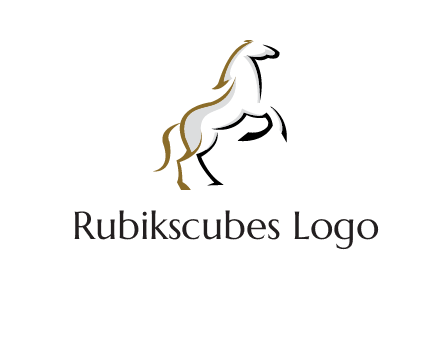 line art horse logo