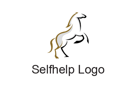 line art horse logo