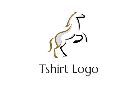 line art horse logo